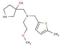 3-({(2-methoxyethyl)[(5-methyl-2-thienyl)methyl]amino}methyl)-3-pyrrolidinol dihydrochloride