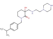 3-hydroxy-1-(4-isopropylbenzyl)-3-({[2-(1-piperazinyl)ethyl]amino}methyl)-2-piperidinone dihydrochloride