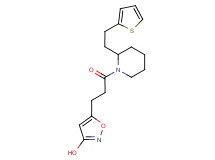 5-(3-oxo-3-{2-[2-(2-thienyl)ethyl]-1-piperidinyl}propyl)-3-isoxazolol