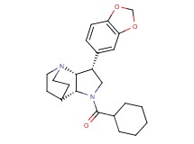 (3R*,3aR*,7aR*)-3-(1,3-benzodioxol-5-yl)-1-(cyclohexylcarbonyl)octahydro-4,7-ethanopyrrolo[3,2-b]pyridine