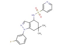 N-[1-(3-fluorophenyl)-6,6-dimethyl-4,5,6,7-tetrahydro-1H-indazol-4-yl]pyridine-3-sulfonamide