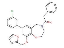 7-(3-chlorophenyl)-9-(2-furylmethoxy)-4-(phenylacetyl)-2,3,4,5-tetrahydro-1,4-benzoxazepine