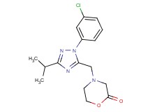 4-{[1-(3-chlorophenyl)-3-isopropyl-1H-1,2,4-triazol-5-yl]methyl}morpholin-2-one