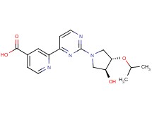 2-{2-[(3S*,4S*)-3-hydroxy-4-isopropoxypyrrolidin-1-yl]pyrimidin-4-yl}isonicotinic acid