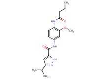 N-[4-(butyrylamino)-3-methoxyphenyl]-3-isopropyl-1H-pyrazole-5-carboxamide