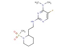 5-fluoro-N~4~,N~4~-dimethyl-N~2~-{2-[1-(methylsulfonyl)piperidin-2-yl]ethyl}pyrimidine-2,4-diamine