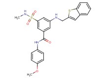3-[(1-benzothien-2-ylmethyl)amino]-N-(4-methoxyphenyl)-5-[(methylamino)sulfonyl]benzamide