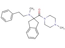 N-methyl-2-[(4-methyl-1-piperazinyl)carbonyl]-N-(2-phenylethyl)-2-indanamine
