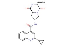 2-cyclopropyl-N-[(7R,8aS)-1,4-dioxooctahydropyrrolo[1,2-a]pyrazin-7-yl]quinoline-4-carboxamide