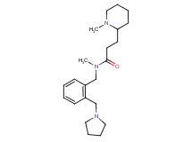 N-methyl-3-(1-methyl-2-piperidinyl)-N-[2-(1-pyrrolidinylmethyl)benzyl]propanamide