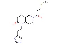 (4aS*,8aR*)-1-[2-(1H-imidazol-4-yl)ethyl]-6-[3-(methylthio)propanoyl]octahydro-1,6-naphthyridin-2(1H)-one