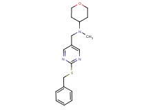 N-{[2-(benzylthio)pyrimidin-5-yl]methyl}-N-methyltetrahydro-2H-pyran-4-amine