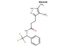3-(4,5-dimethyl-1H-pyrazol-3-yl)-N-[(1R)-2,2,2-trifluoro-1-phenylethyl]propanamide