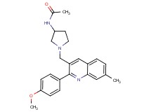 N-(1-{[2-(4-methoxyphenyl)-7-methyl-3-quinolinyl]methyl}-3-pyrrolidinyl)acetamide