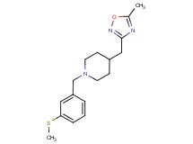 4-[(5-methyl-1,2,4-oxadiazol-3-yl)methyl]-1-[3-(methylthio)benzyl]piperidine