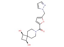 (1R*,3S*)-7-[5-(1H-pyrazol-1-ylmethyl)-2-furoyl]-7-azaspiro[3.5]nonane-1,3-diol