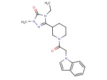 4-ethyl-5-[1-(1H-indol-1-ylacetyl)piperidin-3-yl]-2-methyl-2,4-dihydro-3H-1,2,4-triazol-3-one