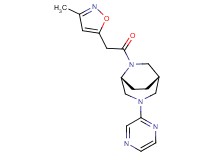 (1S*,5R*)-6-[(3-methyl-5-isoxazolyl)acetyl]-3-(2-pyrazinyl)-3,6-diazabicyclo[3.2.2]nonane