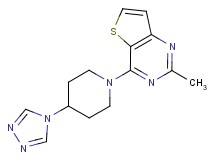 2-methyl-4-[4-(4H-1,2,4-triazol-4-yl)piperidin-1-yl]thieno[3,2-d]pyrimidine