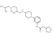 2-cyclopentyl-N-[3-(4-{[(1-isobutyl-4-piperidinyl)methyl]amino}-1-piperidinyl)phenyl]acetamide