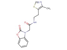 N-[2-(4-methyl-1,3-thiazol-5-yl)ethyl]-2-(2-oxo-1,3-benzoxazol-3(2H)-yl)acetamide