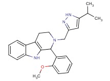 2-[(5-isopropyl-1H-pyrazol-3-yl)methyl]-1-(2-methoxyphenyl)-2,3,4,9-tetrahydro-1H-beta-carboline