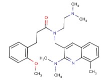 N-[2-(dimethylamino)ethyl]-N-{[2-(dimethylamino)-8-methyl-3-quinolinyl]methyl}-3-(2-methoxyphenyl)propanamide