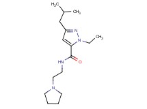 1-ethyl-3-isobutyl-N-[2-(1-pyrrolidinyl)ethyl]-1H-pyrazole-5-carboxamide