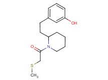 3-(2-{1-[(methylthio)acetyl]-2-piperidinyl}ethyl)phenol