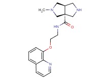 (3aR*,6aR*)-2-methyl-N-[2-(quinolin-8-yloxy)ethyl]hexahydropyrrolo[3,4-c]pyrrole-3a(1H)-carboxamide