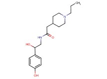 N-[2-hydroxy-2-(4-hydroxyphenyl)ethyl]-2-(1-propyl-4-piperidinyl)acetamide