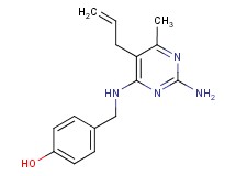 4-{[(5-allyl-2-amino-6-methylpyrimidin-4-yl)amino]methyl}phenol