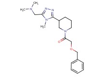 1-(5-{1-[(benzyloxy)acetyl]piperidin-3-yl}-4-methyl-4H-1,2,4-triazol-3-yl)-N,N-dimethylmethanamine