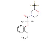 4-[2-methyl-2-(1-naphthyloxy)propanoyl]-2-(trifluoromethyl)morpholine