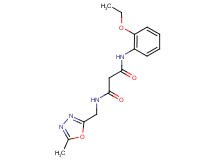 N-(2-ethoxyphenyl)-N'-[(5-methyl-1,3,4-oxadiazol-2-yl)methyl]malonamide