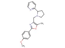 2-(1-{[2-(4-methoxyphenyl)-5-methyl-1,3-oxazol-4-yl]methyl}-2-pyrrolidinyl)pyridine