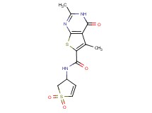 N-(1,1-dioxido-2,3-dihydro-3-thienyl)-2,5-dimethyl-4-oxo-3,4-dihydrothieno[2,3-d]pyrimidine-6-carboxamide