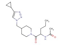 N-[1-({4-[(4-cyclopropyl-1H-1,2,3-triazol-1-yl)methyl]piperidin-1-yl}carbonyl)butyl]acetamide