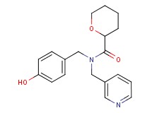 N-(4-hydroxybenzyl)-N-(pyridin-3-ylmethyl)tetrahydro-2H-pyran-2-carboxamide