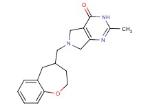 2-methyl-6-(2,3,4,5-tetrahydro-1-benzoxepin-4-ylmethyl)-3,5,6,7-tetrahydro-4H-pyrrolo[3,4-d]pyrimidin-4-one