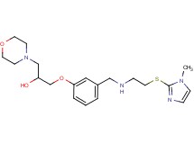 1-{3-[({2-[(1-methyl-1H-imidazol-2-yl)thio]ethyl}amino)methyl]phenoxy}-3-(4-morpholinyl)-2-propanol
