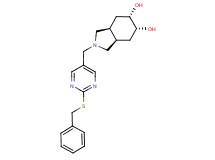 (3aR*,5R*,6S*,7aS*)-2-{[2-(benzylthio)-5-pyrimidinyl]methyl}octahydro-1H-isoindole-5,6-diol