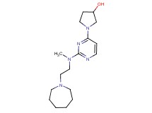 1-{2-[(2-azepan-1-ylethyl)(methyl)amino]pyrimidin-4-yl}pyrrolidin-3-ol