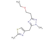 3-(2-ethoxyethyl)-1-methyl-5-[(2-methyl-1,3-thiazol-4-yl)methyl]-1H-1,2,4-triazole