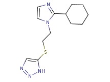 5-{[2-(2-cyclohexyl-1H-imidazol-1-yl)ethyl]thio}-1H-1,2,3-triazole