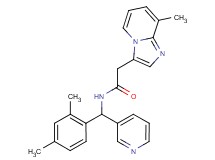 N-[(2,4-dimethylphenyl)(pyridin-3-yl)methyl]-2-(8-methylimidazo[1,2-a]pyridin-3-yl)acetamide