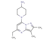 1-(5-ethyl-2,3-dimethylpyrazolo[1,5-a]pyrimidin-7-yl)-4-piperidinamine dihydrochloride