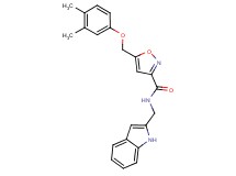 5-[(3,4-dimethylphenoxy)methyl]-N-(1H-indol-2-ylmethyl)-3-isoxazolecarboxamide