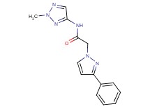 N-(2-methyl-2H-1,2,3-triazol-4-yl)-2-(3-phenyl-1H-pyrazol-1-yl)acetamide