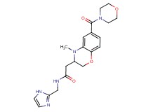 N-(1H-imidazol-2-ylmethyl)-2-[4-methyl-6-(morpholin-4-ylcarbonyl)-3,4-dihydro-2H-1,4-benzoxazin-3-yl]acetamide